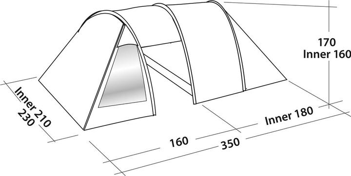 Actual product image Easy Camp Galaxy 300 (Tunnel tent, 6.60 kg, 3 persons)