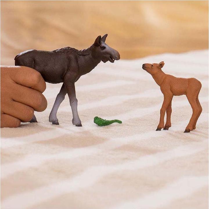 Produktbild Schleich Elchkuh mit Kalb