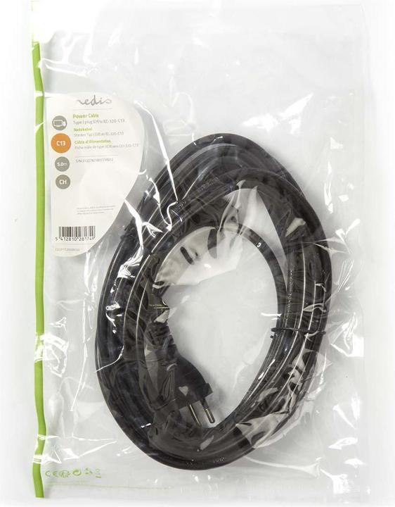 Produktbild Nedis CH-Netzkabel (5 m)
