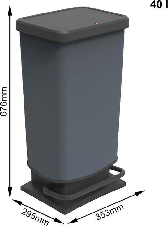 Actual product image Rotho Pedal bin 40 l PASO (40 l)