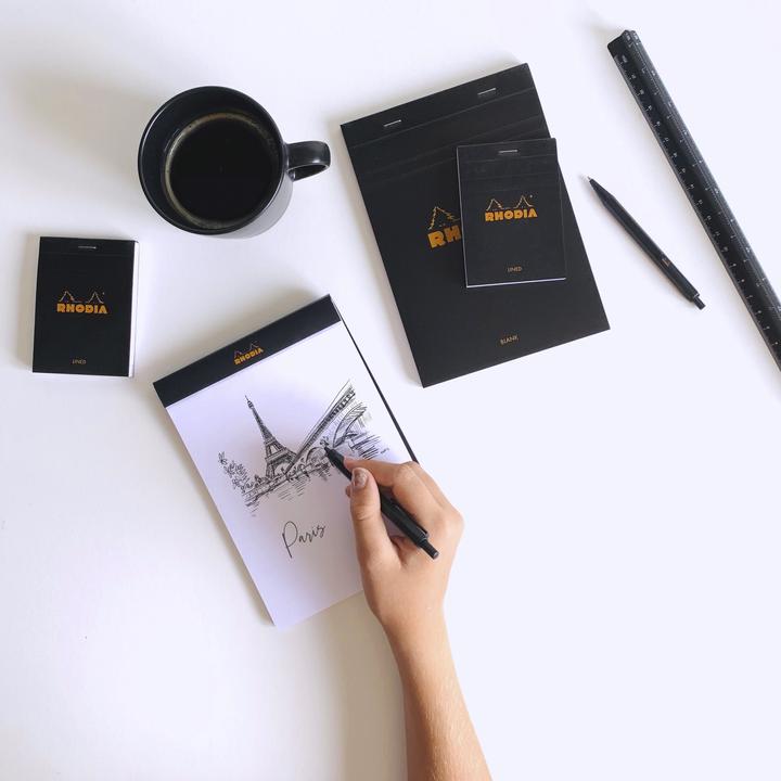 Image du produit Rhodia Blocs agrafés 80 g Basics (A4, Blanc, Couverture souple)