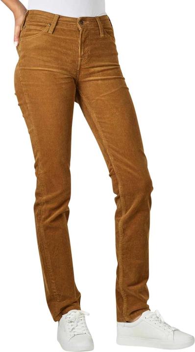 Lee Marion Cord Pant Straight Fit Tumbleweed
