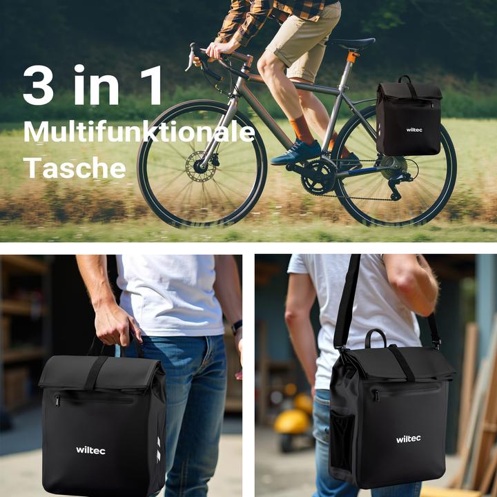 Immagine prodotto Wiltec Gepäckträgertasche (22 l, Borsa portapacchi)