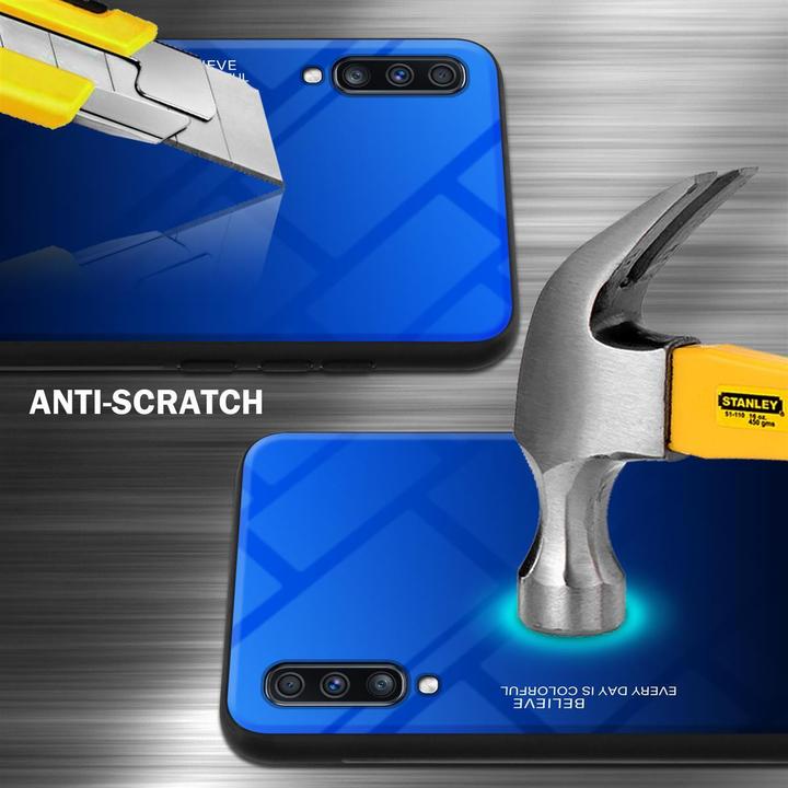 Productafbeelding Cadorabo TPU 2 kleuren glasdekking (Samsung Galaxy A70S, Samsung Galaxy A70)