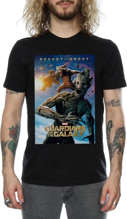 Image du produit - T-shirt GUARDIANS OF THE GALAXY ROCKET AND GROOT POSTER - Homme (3XL)