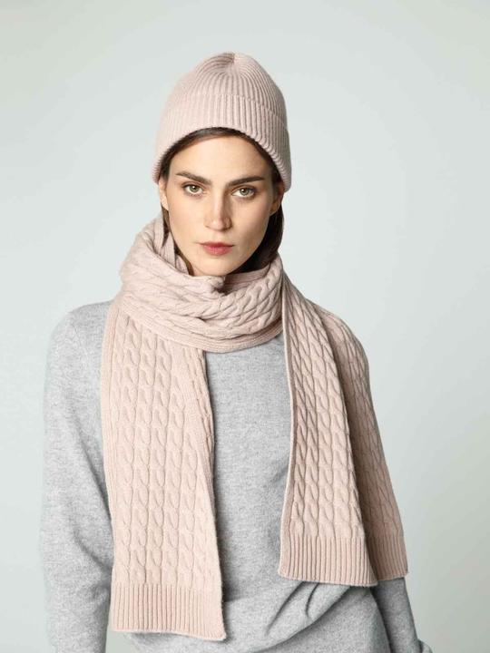 Produktbild Furnari Gestrickter100% KaschmirSchal - Ascherose