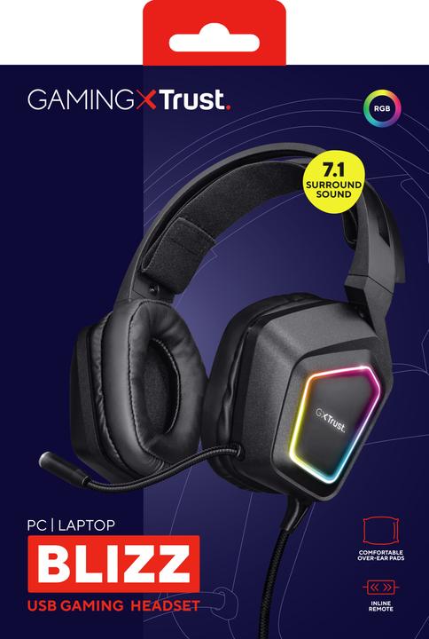 Image du produit Trust GXT 450 Blizz RGB 7.1 (Filaire)