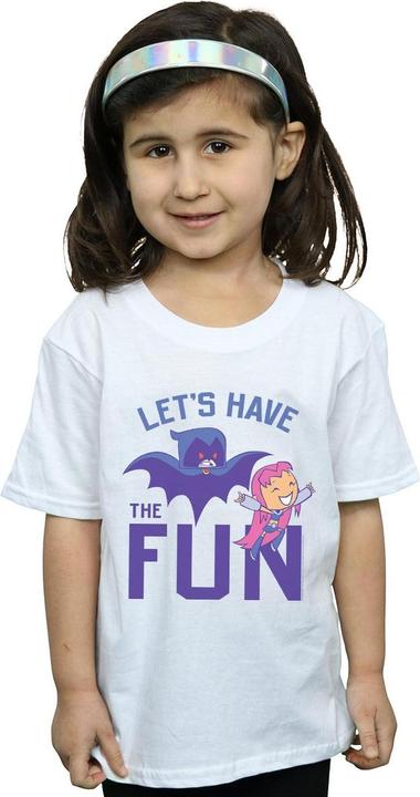Actual product image Girls Teen Titans Go Let's Have The Fun Cotton T-Shirt (116)