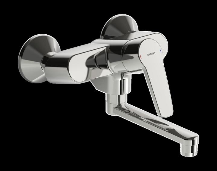 Produktbild Hansa Polo Spültisch Küchen Wandarmatur (chrom), Ausl. 234 mm