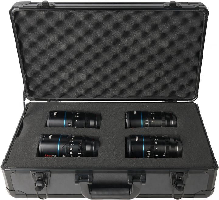 Productafbeelding Sirui Mars 4 lens-kits (24mm T2.9, 35mm T2, 50mm T2, 75mm T2 MFT aansluiting (Micro Vier Derde)
