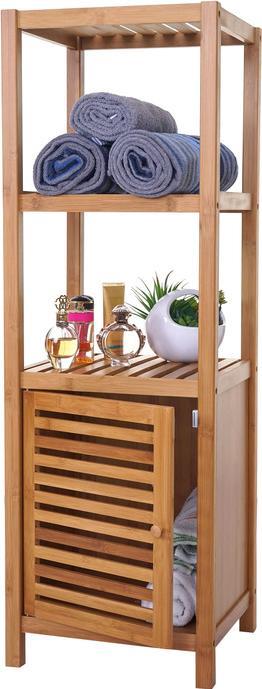 Immagine prodotto Mendler Set da bagno, mobile bagno completo mobile bagno con porta, bambù