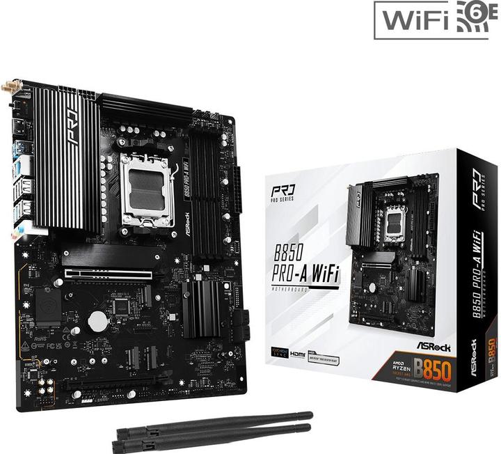 Immagine prodotto AsRock B850 Pro-A WiFi (AM5, AMD B850, ATX)