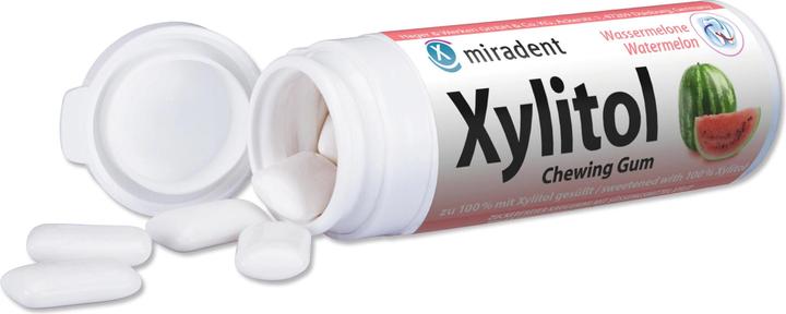 Image du produit Miradent Gomme à mâcher xylitol Pastèque (30 pcs) (30 pcs, 47 g)