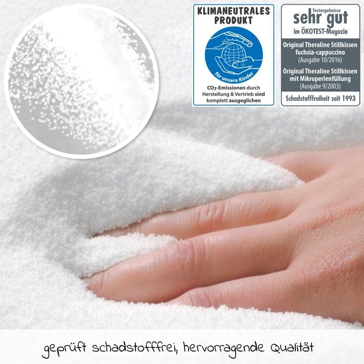 Produktbild Theraline Stillkissen Stillkissen Dodo mit Mikroperlen-Füllung inkl. Bezug (34 cm)
