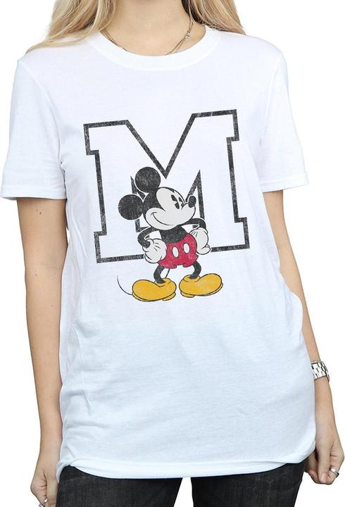 Actual product image Disney Womens/Ladies M Mickey Mouse Cotton Boyfriend T-Shirt (L)