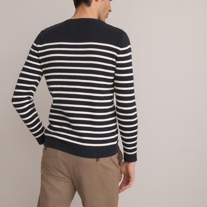 Actual product image La Redoute Collections Organic cotton sailor jumper (L)