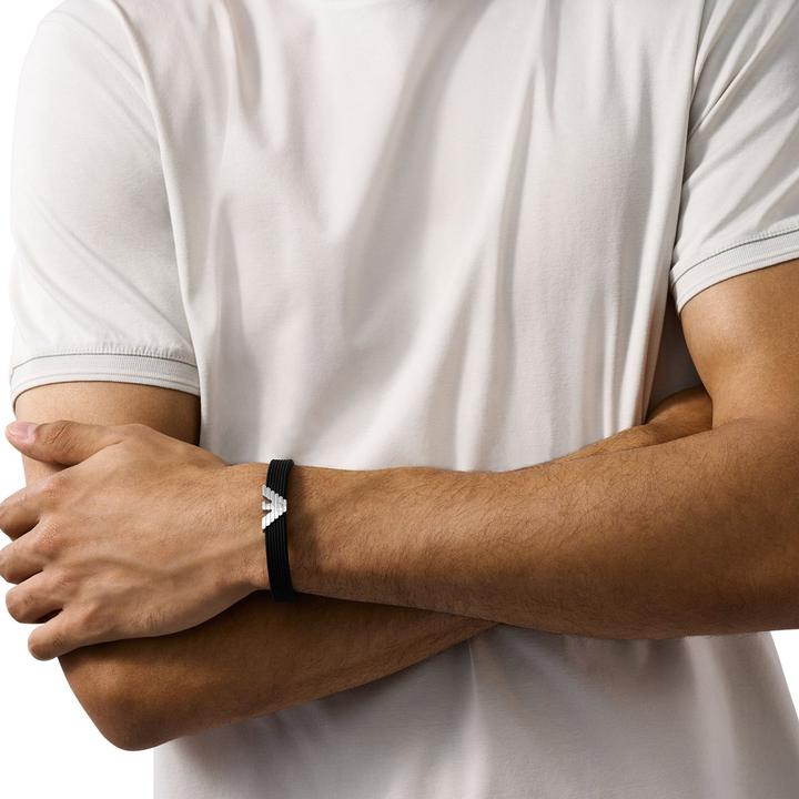 Produktbild Emporio Armani Armband (18 cm, Silikon, Edelstahl)