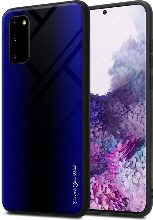 Actual product image Cadorabo TPU Striped Glass Cover (Samsung Galaxy S20+)