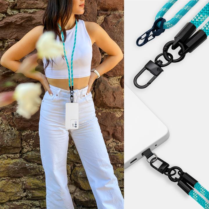 Actual product image Cadorabo Chain case for HTC Desire HD necklace cover adjustable