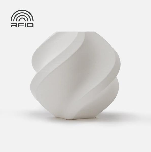 Bambu Lab PLA Matte - Ivory White (PLA, 1.75 mm, 1000 g, Weiss)