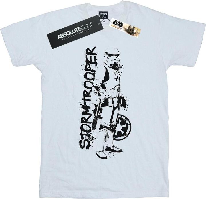 Immagine prodotto Star Wars The Mandalorian Splat Stormtrooper Maglietta Uomo (L)