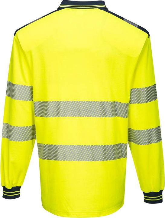 Image du produit Portwest Mens PW3 Hi-Vis Comfort Long-Sleeved Polo Shirt (XS)