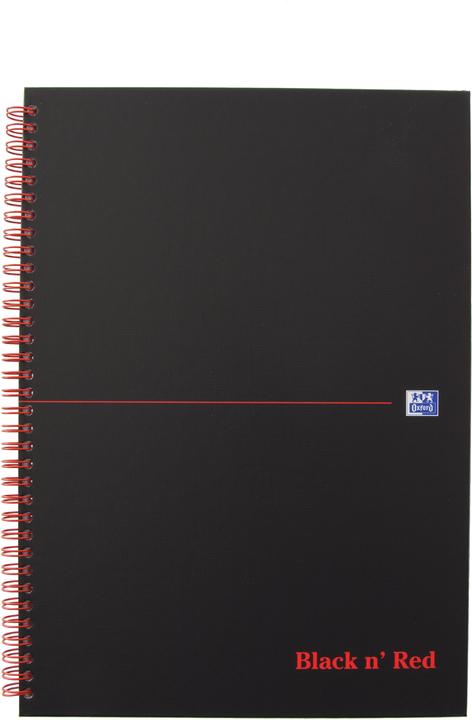 Oxford Black 'n Red (A4, Checked, Hardcover)