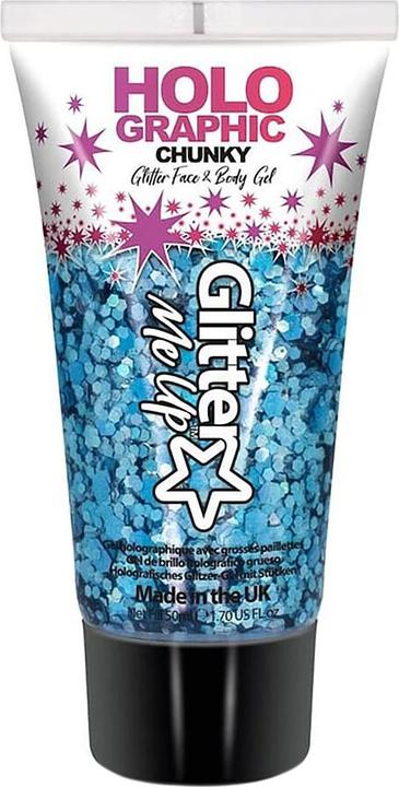 Actual product image Metamorph Glitter Gel 50ml Face & Body Cosmic Blue Makeup glittering