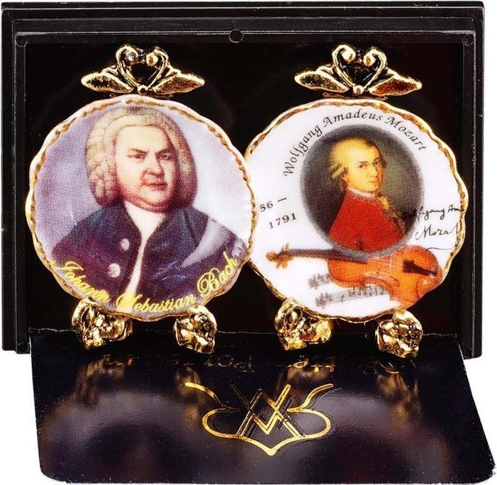Actual product image Reutter 001.400/0 - Wall Plates "Mozart/Bach", miniature