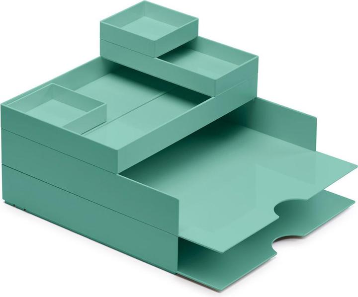 Immagine prodotto Moxom Set di contenitori con cassetti per scrivania Set di scrivanie modulari, 320x260x60mm