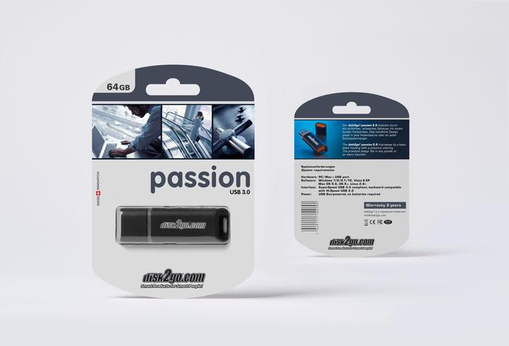 Image du produit Disk2go passion 3.0 (64 Go, USB 3.0, USB-A)