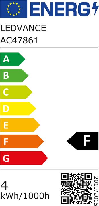 Energie-Label Osram Led Tube (G5, 4 W, 380 lm, 1 x, F)