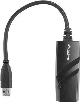 Immagine prodotto Lanberg NC-1000-01 Cavo interfaccia/adattatore USB-A RJ-45 Nero (USB, RJ45 (1x))