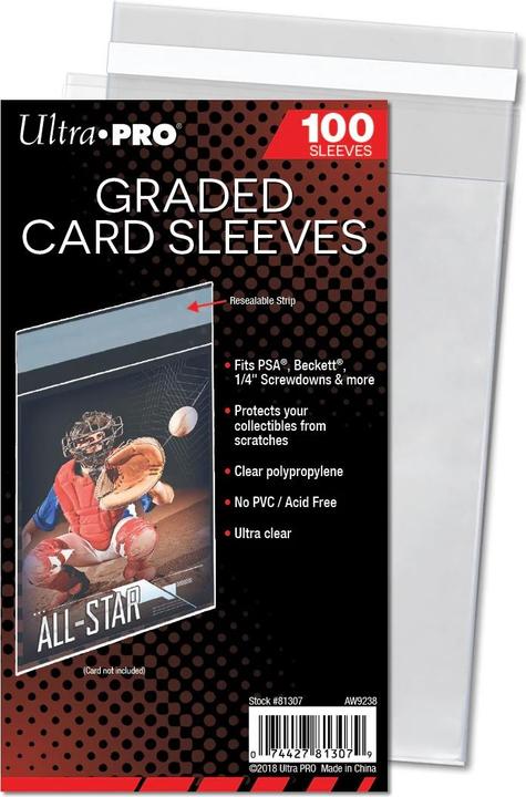 Immagine prodotto Ultra Pro Manicotti per carte classificate 100 pezzi