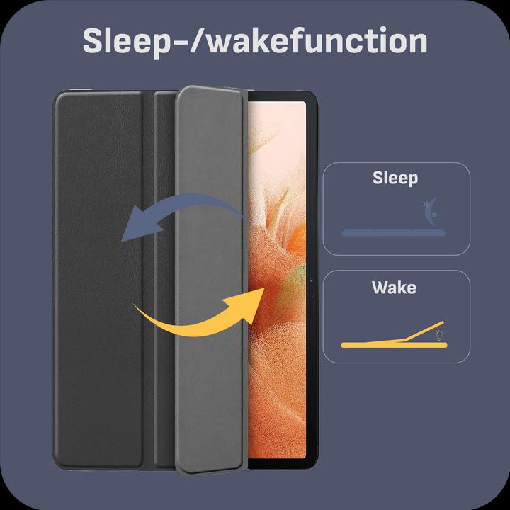 Produktbild Cazy Premium Smart Hülle Kompatibel mit Samsung Galaxy Tab S7 FE - Schutz Etui Hülle - Automatischem (Galaxy Tab S7 FE)