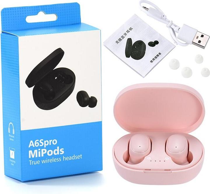 Image du produit PhoneLook Ecouteurs Bluetooth sans fil A6S incl. micro, Touch control, étui de charge avec affichage LED (ANC, Sans fil)