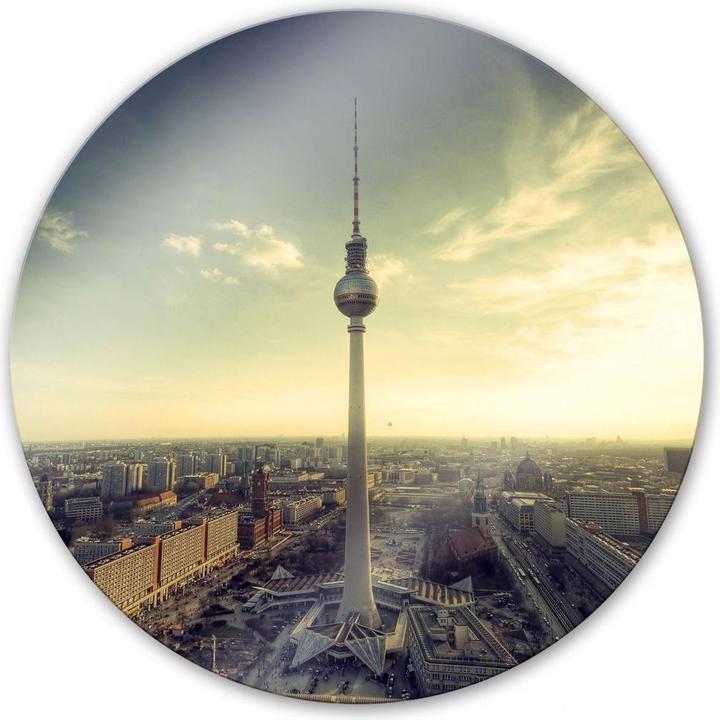 Produktbild Trenddeko Berliner Fernsehturm Panorama - rund (Ø 30 cm)