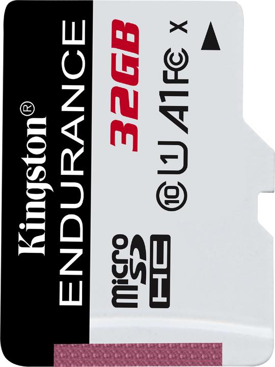 Actual product image Kingston high-endurance (32 GB, microSDHC, U1, UHS-I)