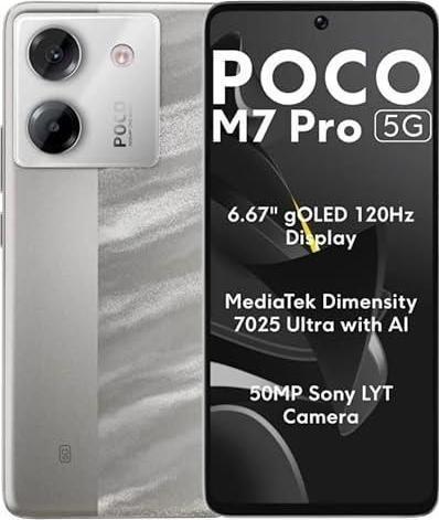 Xiaomi MOBIELE TELEFOON POCO M7 PRO/12/256GB ZILVER MZB0JNIEUWE POCO (Zilver)