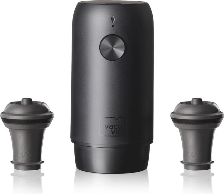 Image du produit Vacu Vin Vacuvin Weinpumpe Elektrische Vakuumpumpe Schwarz, Detailfarbe (Pompe à vin)