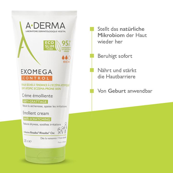 Nährwerte und Zutaten A-Derma EXOMEGA CONTROL Creme (neu) Creme (200 ml, Tagescreme)