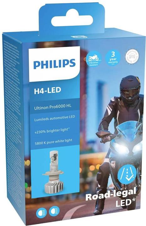 Produktbild Philips 11342U6000X1 LED Leuchtmittel Ultinon Pro6000 H4 19 W 12 V (H4)