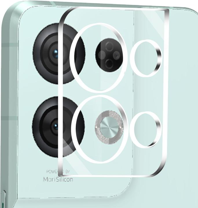 Actual product image Avizar Rear camera film, camera protection film (1 Piece, Oppo Reno 8 Pro 5G)