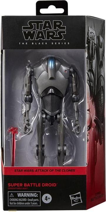 Actual product image Hasbro Star Wars Episode II Black Series Action Figure Super Battle Droid 15 cm