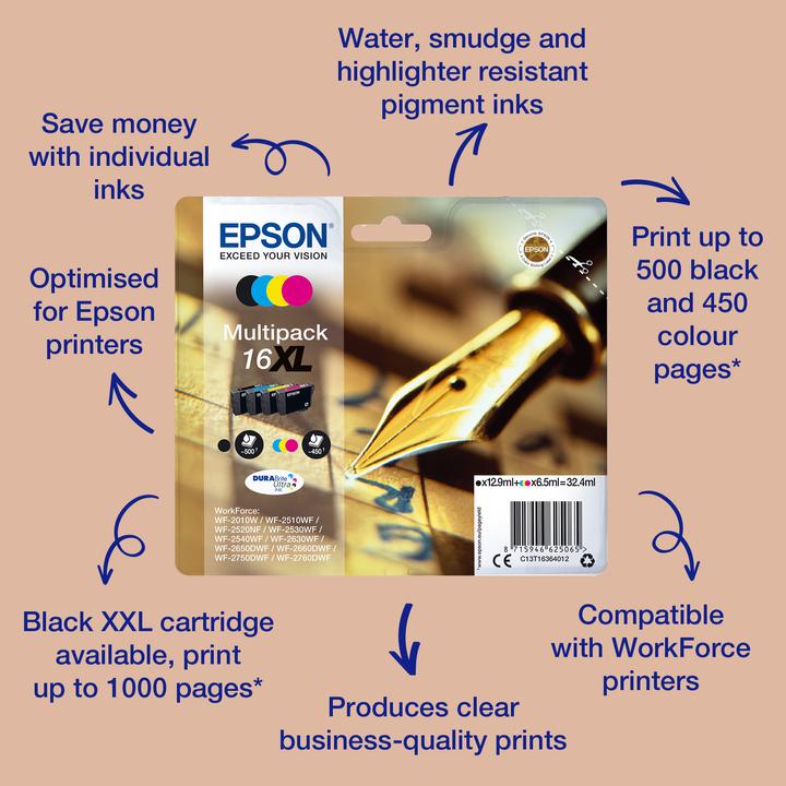 Productafbeelding Epson 16XL DuraBrite Ultra (BK)