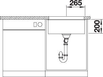 Produktbild Blanco ETAGON 500-U (53 cm, 46 cm)