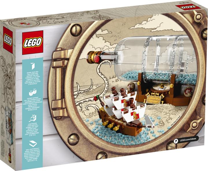 Actual product image LEGO Ideas ship in a bottle (21313, LEGO Rare Sets, LEGO Ideas)
