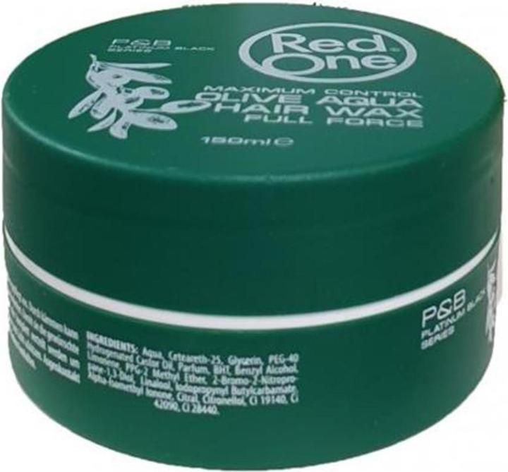 Actual product image RedOne Red One Wax - Hair Wax - Aqua Hair Wax Olive 150 Ml (Hair gel, 150 ml)