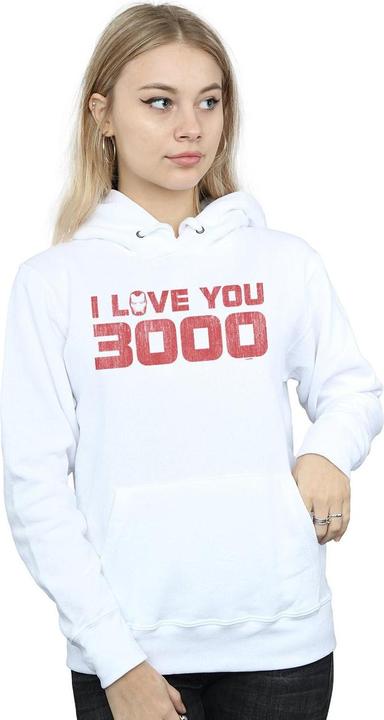 Immagine prodotto Avengers Endgame I Love You 3000 Distressed Felpa con Cappuccio Donna (XXL)