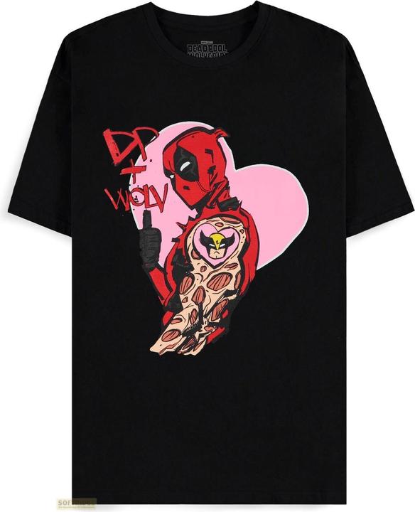Difuzed Deadpool - I Heart You - Men's Short Sleeved T-shirt - S (S)
